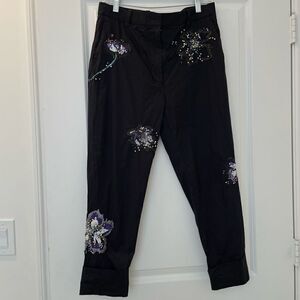 3.1 Phillip Lim Cropped Embroidered Pants size 6